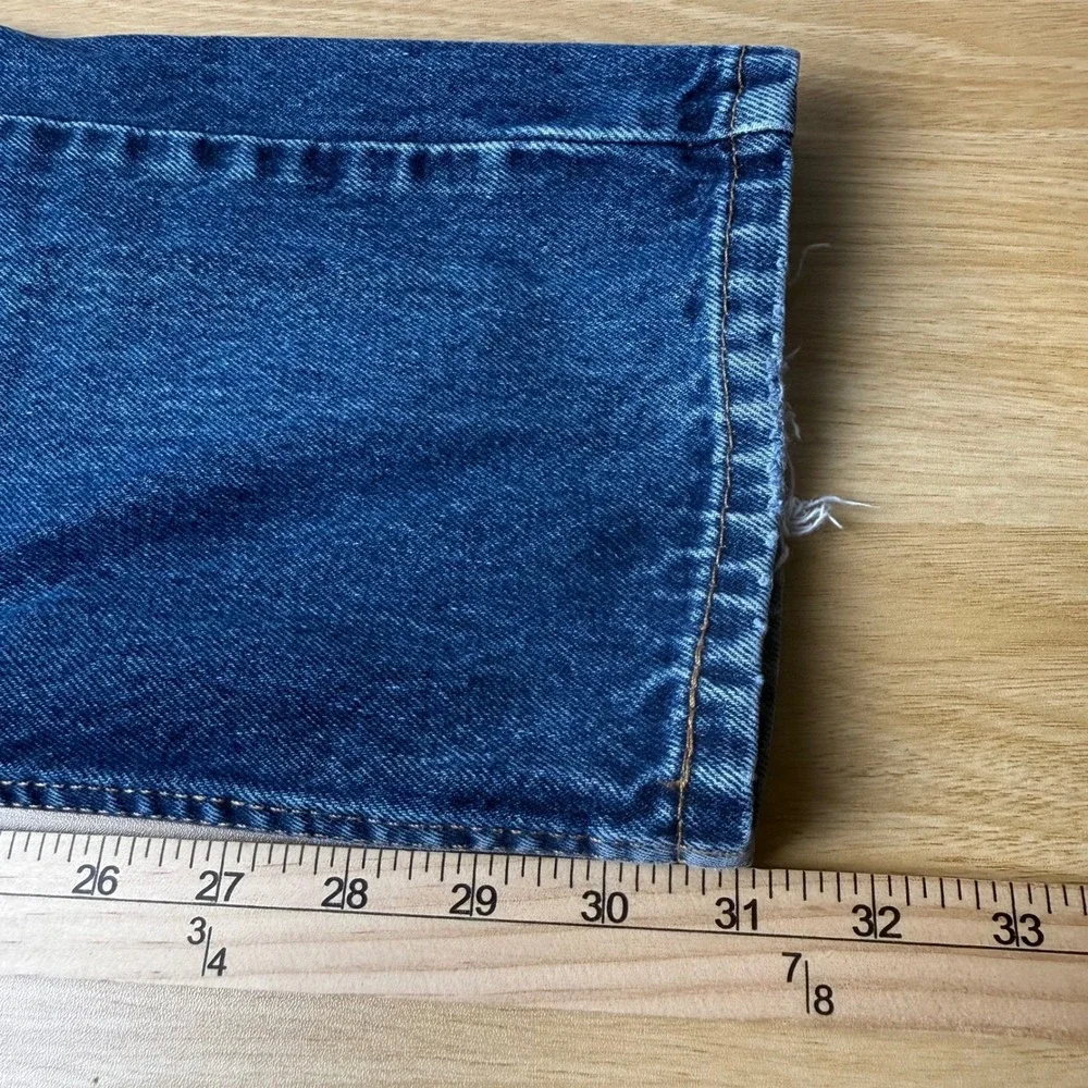 Levis 505 Mens Straight Leg Regular Fit Jeans 32x34 (31x31) Distressed Americana